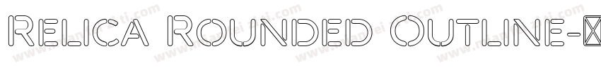 Relica Rounded Outline字体转换